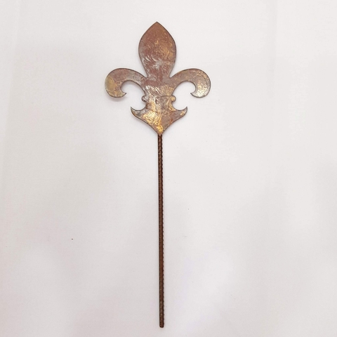 Tutor flor de lis oxido