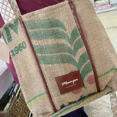 Bolso tinki café sustentable de alpillera - Erre objetos+deco