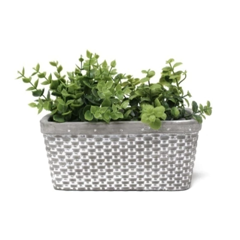 Maceta cemento 29 x 15x 12 cm - comprar online