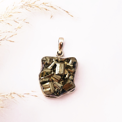 Pingente Pirita Drusa G