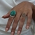 Anel Oval Turquesa Verde - loja online