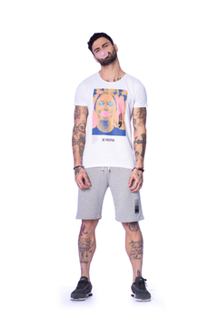 Camiseta Básica Masculina Manhood Be Positive Branca