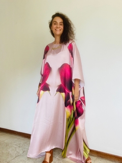 Vestido Maxi Longo Cetim Calla Vermelha on internet