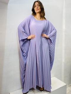 Imagem do Vestido Plissado Longo Crepe Lavanda