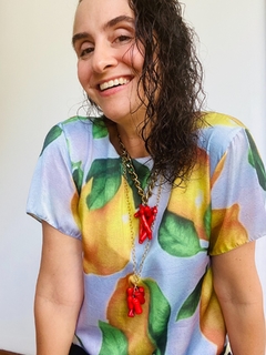 Imagem do Camiseta Básica Cetim Limão Siciliano