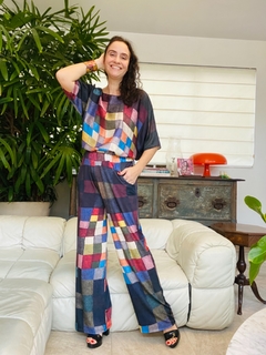 Calça Reta Jersey Paul Klee Colorido - loja online