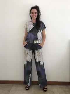 Calça Reta Jersey Hortênsia Cinza