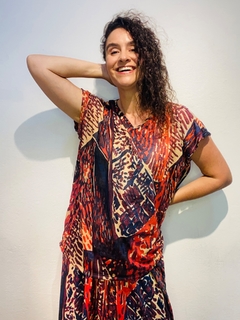 Camiseta Kaftan Vual de Malha Leque - buy online