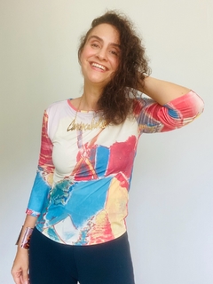 Blusa Fit 3/4 Jersey Moinho - comprar online