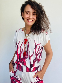 Camiseta Kaftan Jersey Coral - buy online