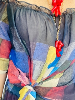 Blusa Cigana Chiffon Paul Klee Colorido - ALESSA