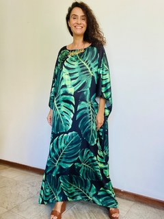 Vestido Maxi Longo Cetim Costela de Adão - comprar online