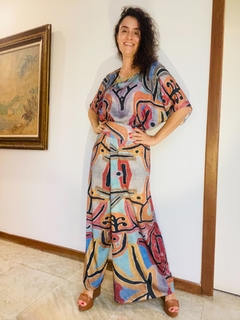 Calça Evasê Jersey Paul Klee Rosa - buy online
