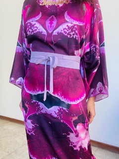 Vestido Maxi Longo Cetim Orquidea Vinho