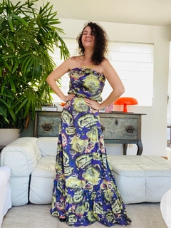 Vestido TQC Longo Laise Chita Roxo - online store