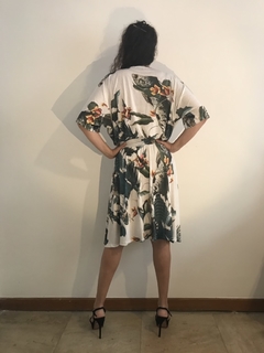 Vestido Curto Morcego Evasê Jersey Birds - ALESSA