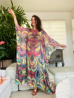 Vestido Maxi Longo Marmorizado - ALESSA