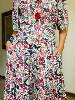 Blusa Cigana Chiffon Borboletas na internet