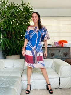 Vestido Asa Faixa Cetim Neve on internet