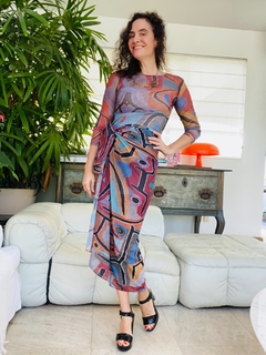 Blusa Pele Tule Paul Klee Rosa