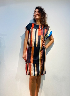 Vestido Kaftan Cetim Klee - ALESSA