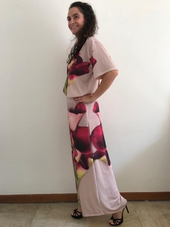 Calça Evasê Jersey Calla Vermelha na internet