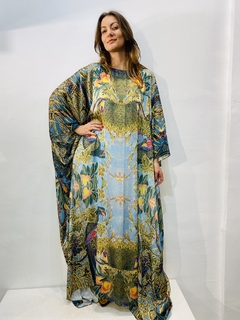 Imagem do Vestido Maxi Longo Cetim Arara Verde
