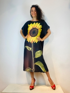 Vestido Amplo Cetim Girassol - buy online