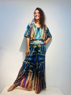 Calça Evasê Jersey Munch