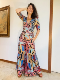 Macacão Sereia Jersey Paul Klee Rosa - comprar online