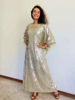 Vestido Maxi Longo Paetê Perola - buy online