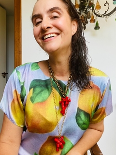 Camiseta Básica Cetim Limão Siciliano - loja online
