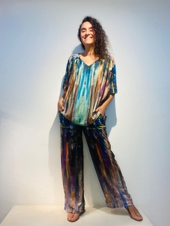 Calça Reta Jersey Munch