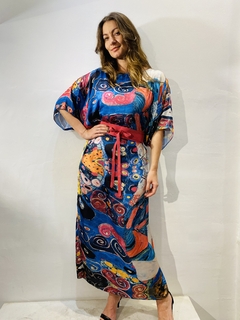 Vestido T Longo Cetim Arabesco - online store