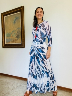 Blusa Pele Tule Concha Azul - loja online