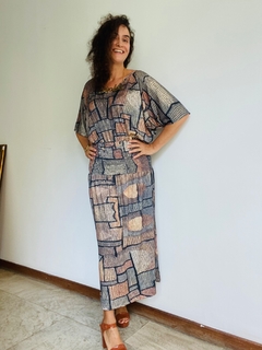 Vestido Morcego Lastex Jersey Paul Klee Cinza - comprar online