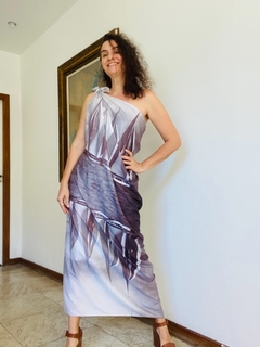 Vestido Ombro Só Crepe Náutico na internet
