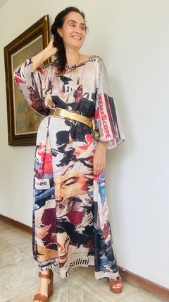 Vestido Maxi Longo Cetim Pop Magazine