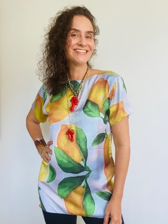 Camiseta Básica Cetim Limão Siciliano na internet