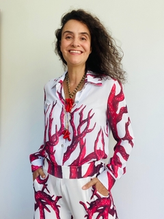 Camisa Social Crepe Coral - comprar online