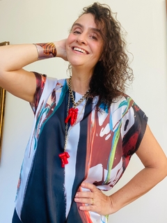 Camiseta Kaftan Cetim Ganesha - comprar online