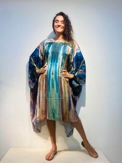 Vestido Maxi Curto Cetim Munch - loja online