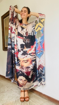 Vestido Maxi Longo Cetim Pop Magazine on internet