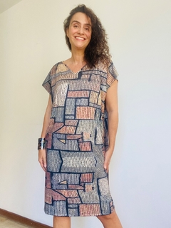 Vestido Kaftan Jersey Paul Klee Cinza - buy online