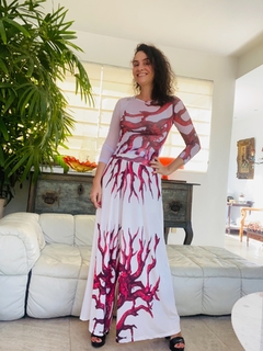 Blusa Pele Tule Coral - ALESSA