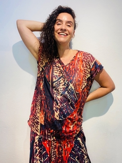 Camiseta Kaftan Vual de Malha Leque on internet