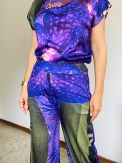 Calça Reta Jersey Orquídea Roxo - buy online