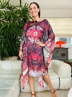 Vestido Maxi Curto Cetim Monet Vermelho - comprar online