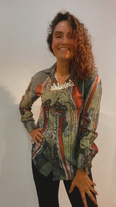 Camisa Social Crepe Jardim Oriente - comprar online
