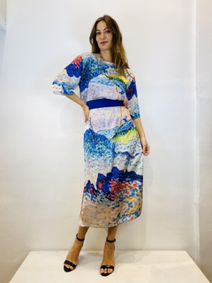 Vestido Basico Longo Jersey Mar on internet